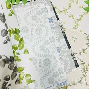 10 Large Creeping Vines Theme - Floral & Leaf Patterned Wallpaper Sheets Bundle
